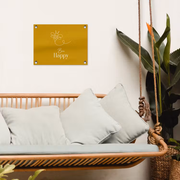 Tuinposter - Bee Happy — 4