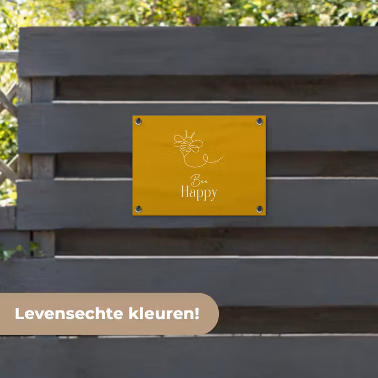 Tuinposter - Bee Happy — 6