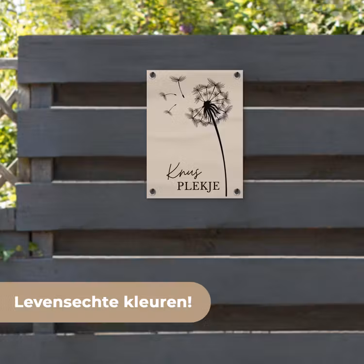 Tuinposter - Knus Plekje met Paardenbloem — 6