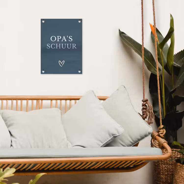 Tuinposter - Opa's Schuur met Hart — 4
