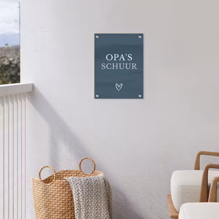 Tuinposter - Opa's Schuur met Hart — 5