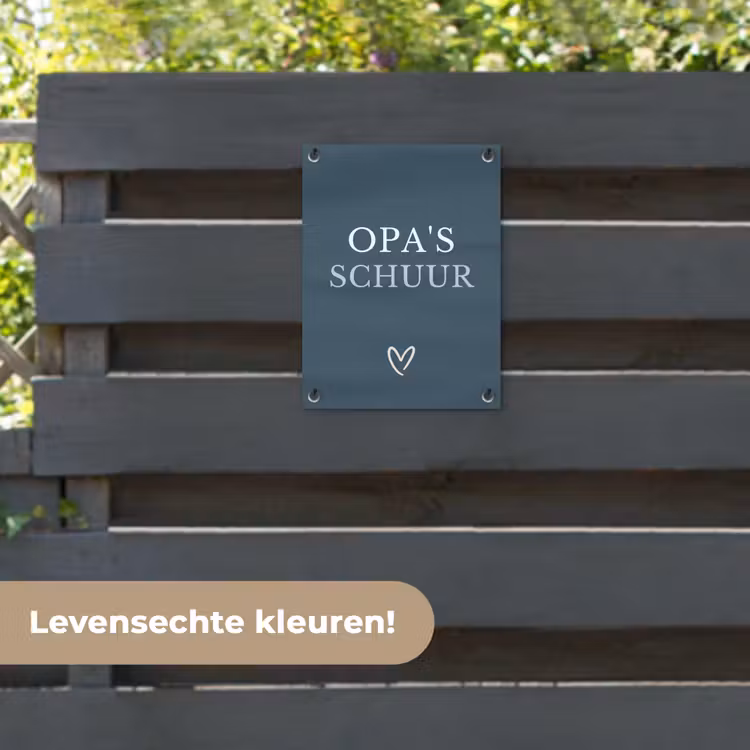 Tuinposter - Opa's Schuur met Hart — 6