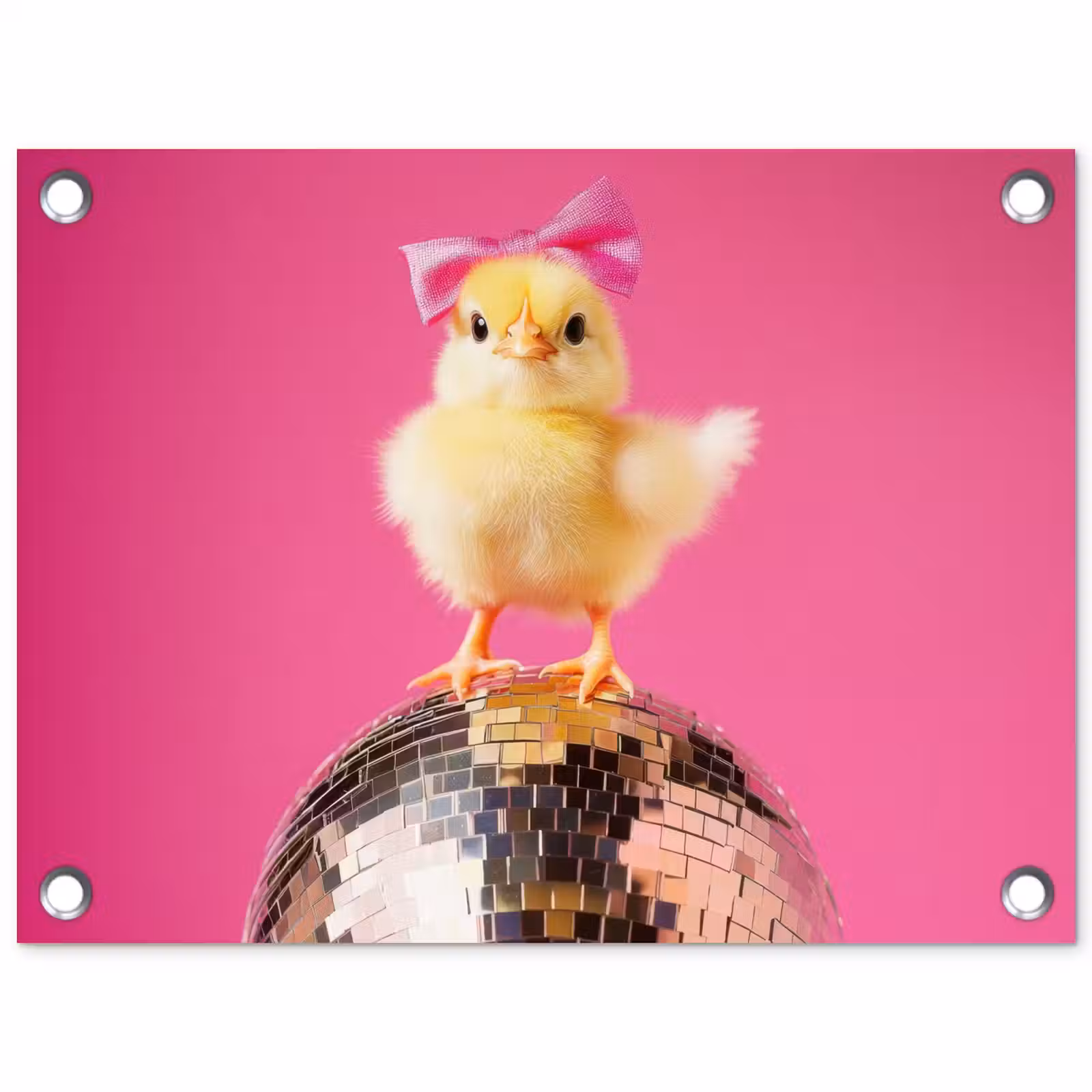 Tuinposter - Discobal - Kuiken - Strik — 1