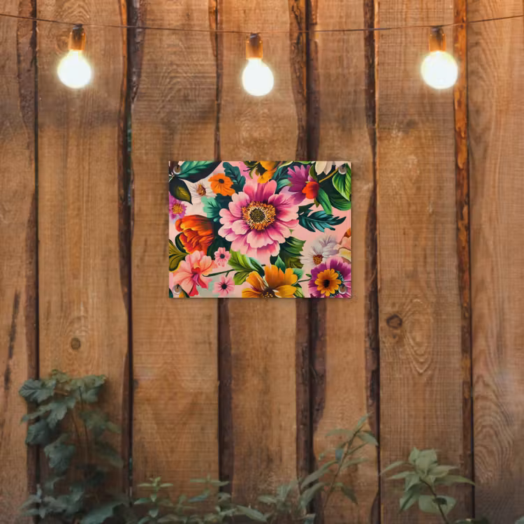 Tuinposter - Bloemen - Kleurrijk - Roze — 2