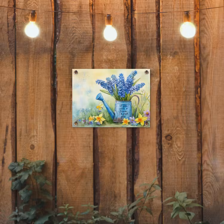 Tuinposter - Lavendelbloemen - Quote - Gieter — 3