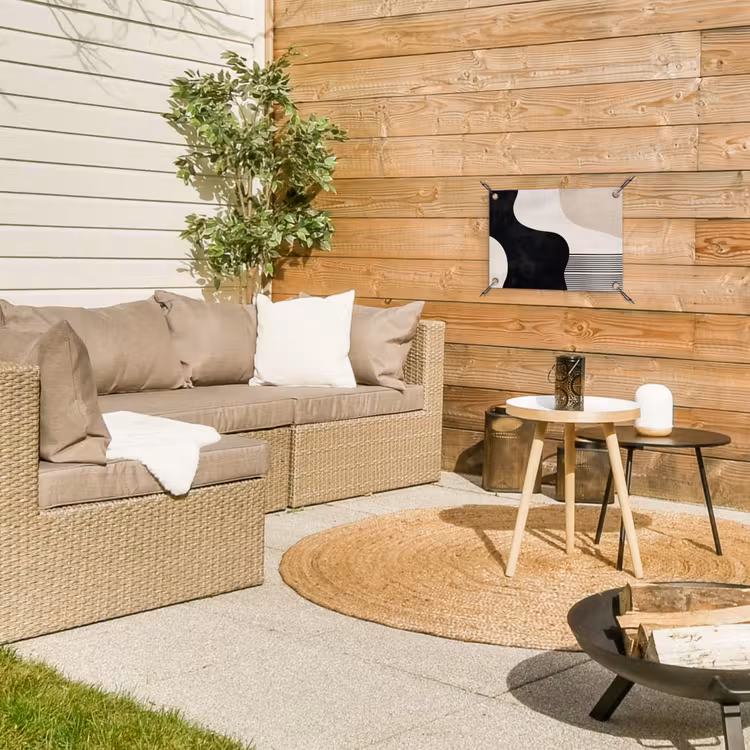 Tuinposter - Abstract - Japandi - Beige - Modern — 3