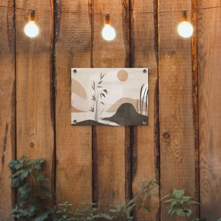 Tuinposter - Japandi - Landschap - Beige — 3