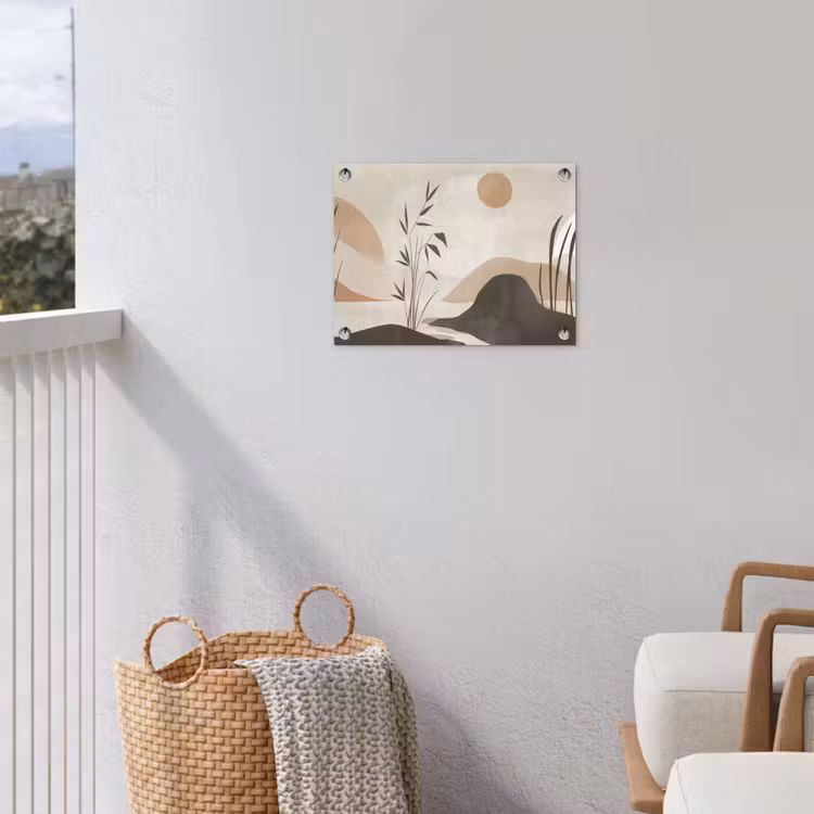 Tuinposter - Japandi - Landschap - Beige — 5