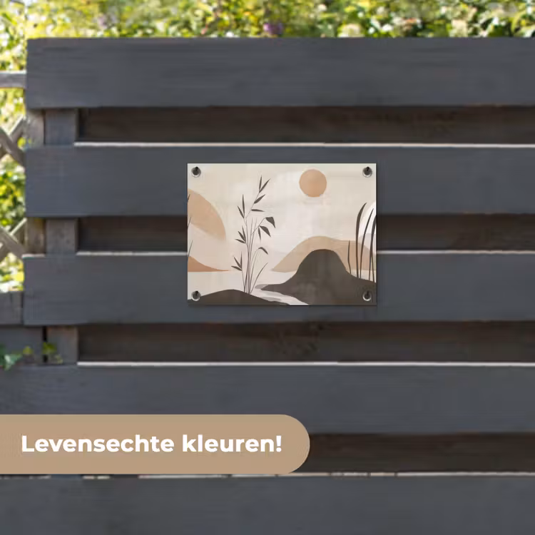 Tuinposter - Japandi - Landschap - Beige — 6