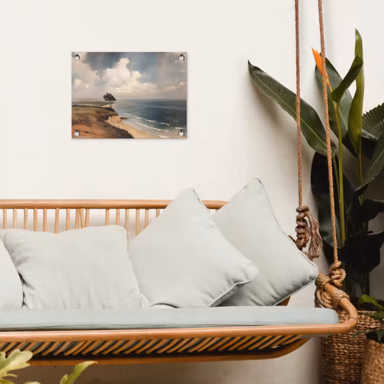 Tuinposter - Klif - Zee - Boom — 4