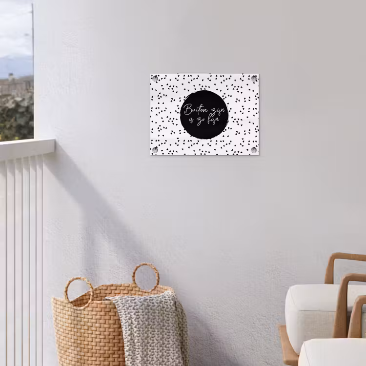Tuinposter - Buiten zijn is zo fijn - Tekst - Tuin - Quotes — 5