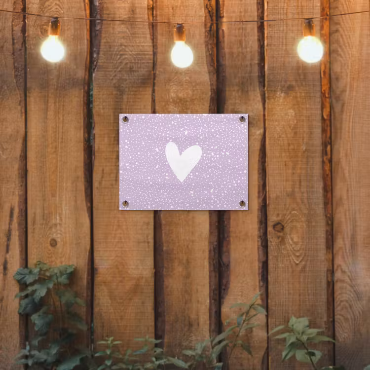Tuinposter - Design - Hartje - Paars — 3