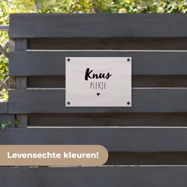 Tuinposter - Knus plekje - Quotes - Tekst - Thuis — 6