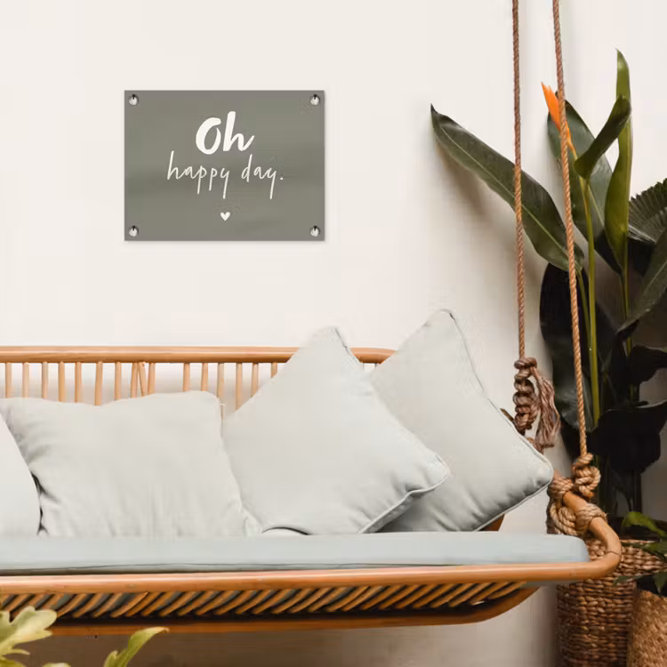 Tuinposter - Oh happy day - Quotes - Tekst - Zomer — 4