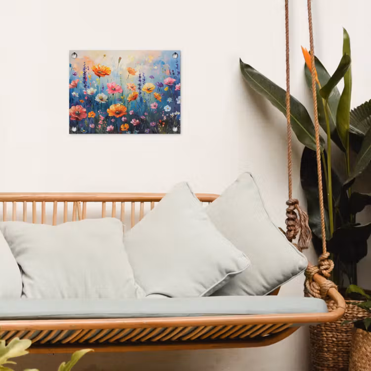 Tuinposter - Bloemen - Natuur - Waterverf - Kunst — 4