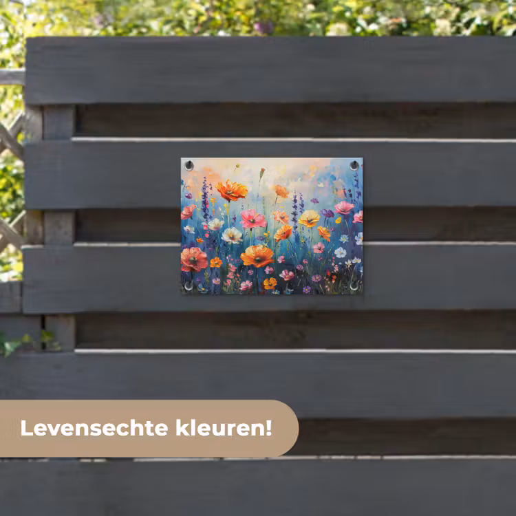 Tuinposter - Bloemen - Natuur - Waterverf - Kunst — 6