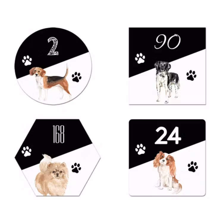 Naambord honden — 1