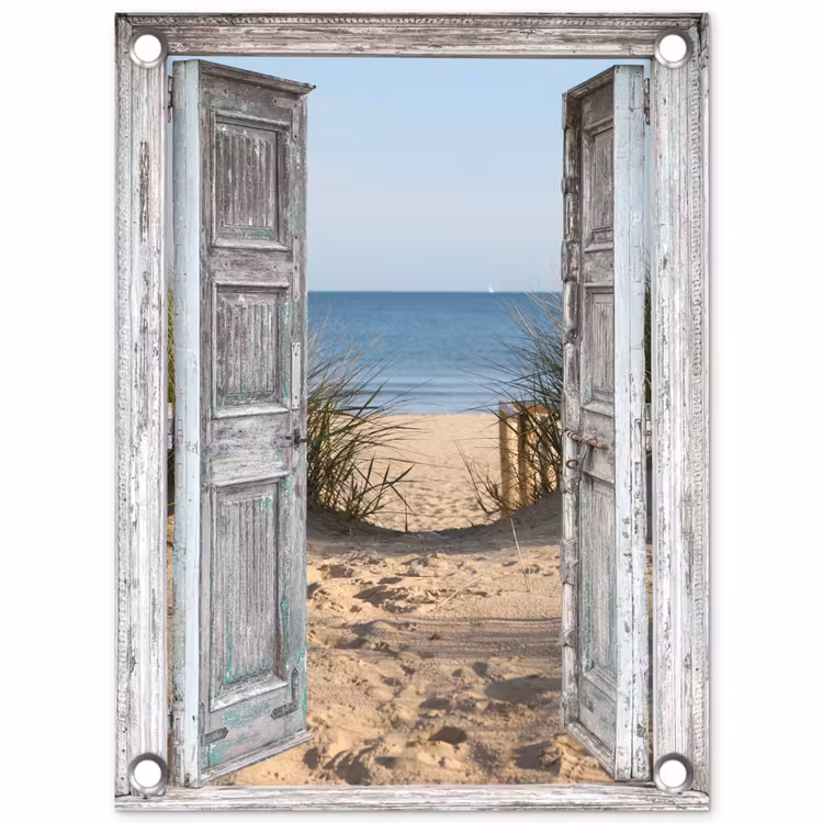 Tuinposter - Deur naar de zee — 1