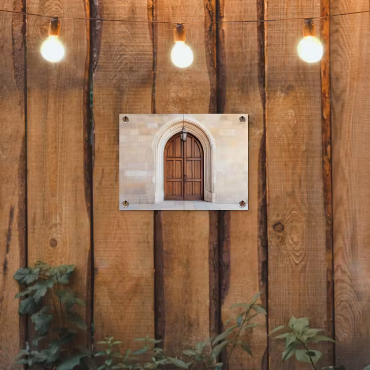 Tuinposter - Houten - Deur - Lantaarn — 3
