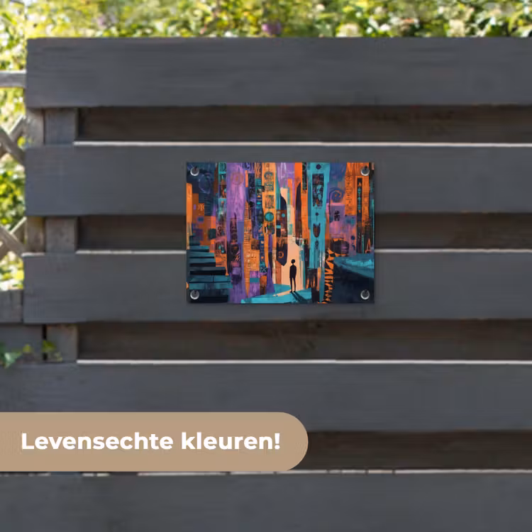 Tuinposter - Abstract - Figuren - Kleurrijk — 6