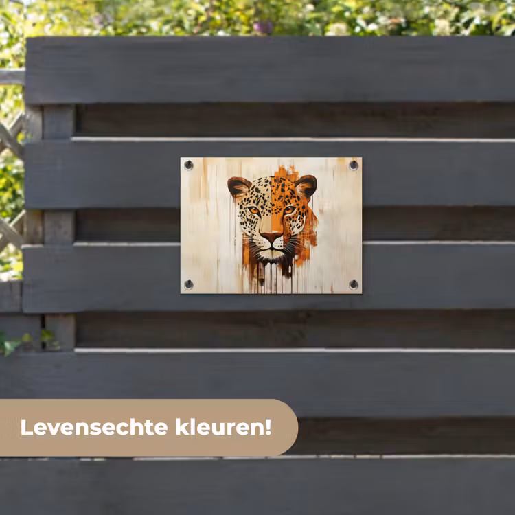 Tuinposter - Luipaard - Symmetrisch - Strepen — 6