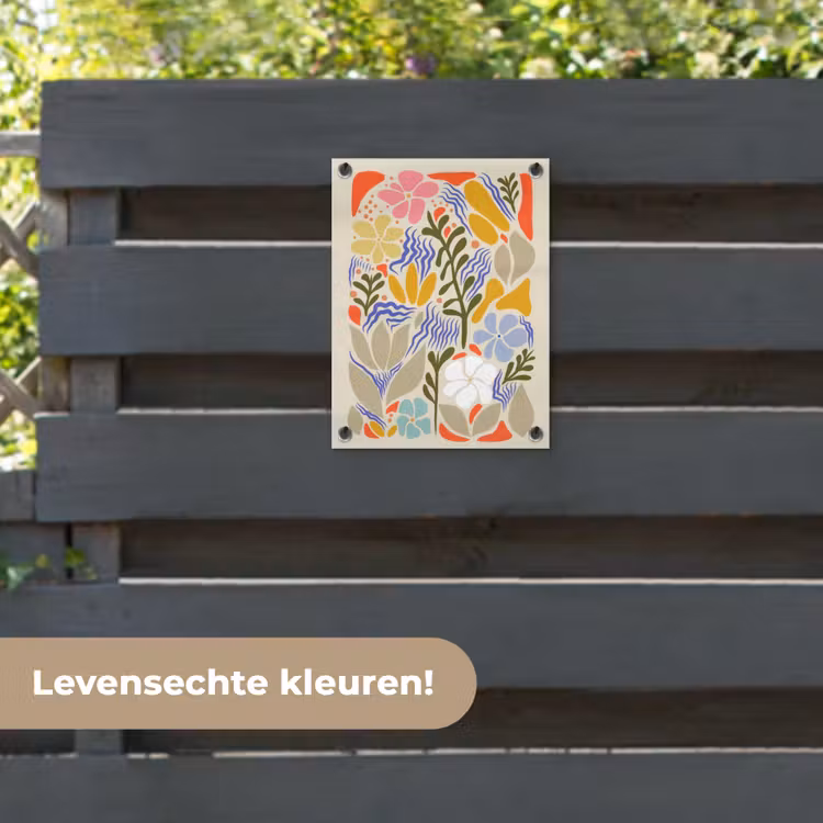 Tuinposter - Abstract - Bloemen - Bladeren — 6