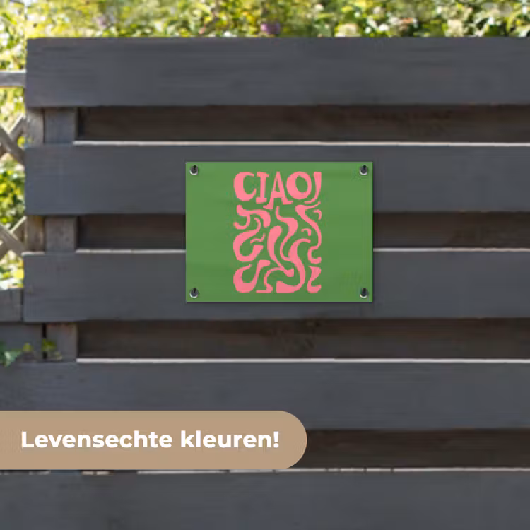Tuinposter - Abstract - Roze - Ciao - Vormen — 6