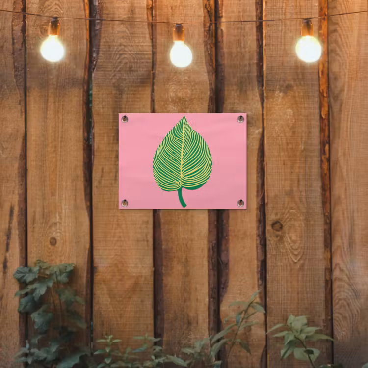 Tuinposter - Illustratie - Blad - Minimalistisch - Groen — 3