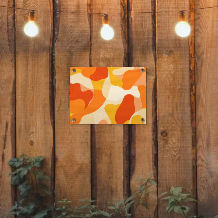 Tuinposter - Abstract - Vormen - Oranje — 2