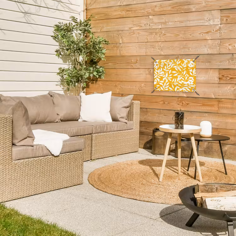 Tuinposter - Bladeren - Takken - Geel — 3