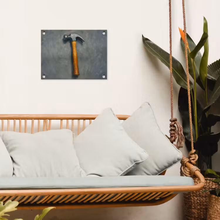Tuinposter - Hamer - Schilderij - Gereedschap — 4