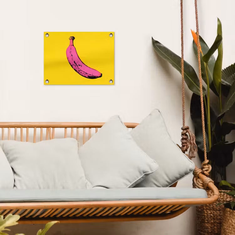 Tuinposter - Banaan - Grafisch - Geel — 4