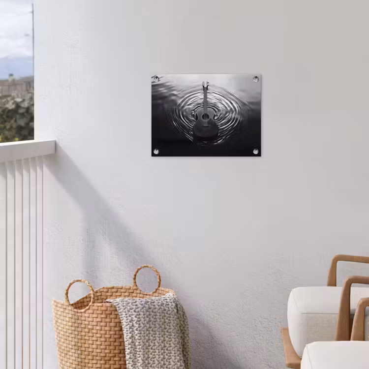 Tuinposter - Gitaar - Hout - Water — 5