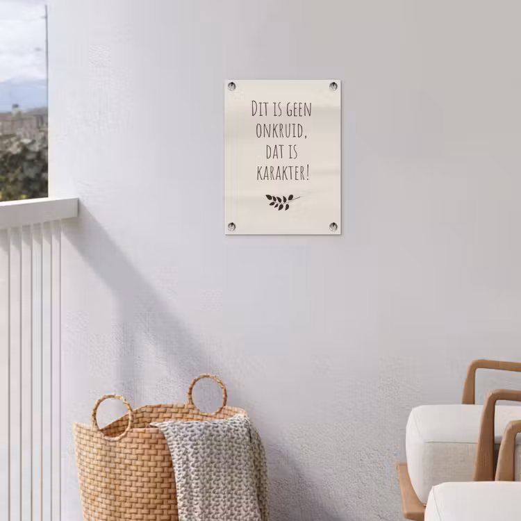 Tuinposter - Bruin - Minimalistisch - Quote - Zomer — 5