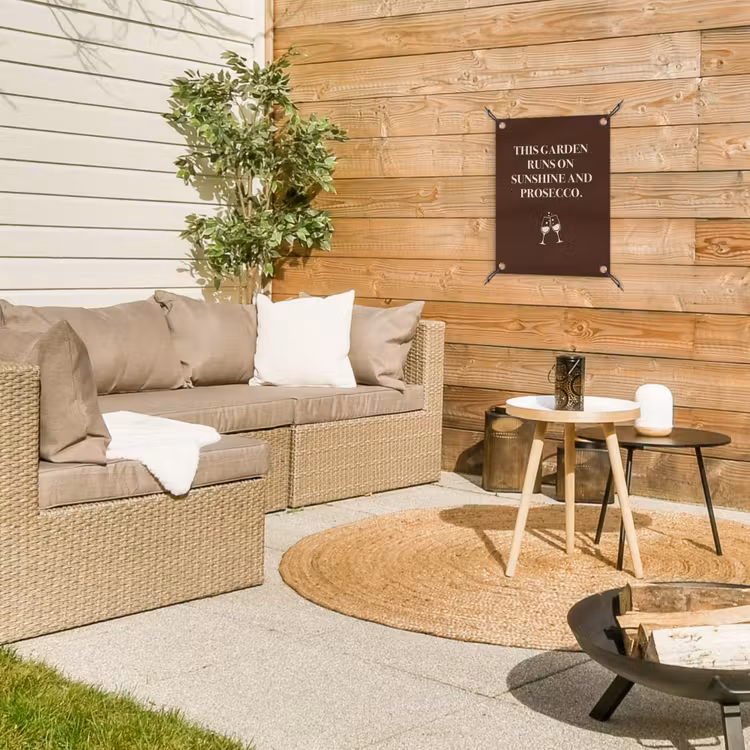 Tuinposter - Bruin - Zomer - Quote - Drinken — 3