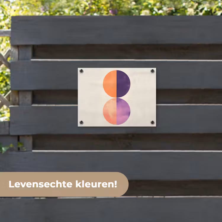 Tuinposter - Abstract - Cirkels - Paars — 6