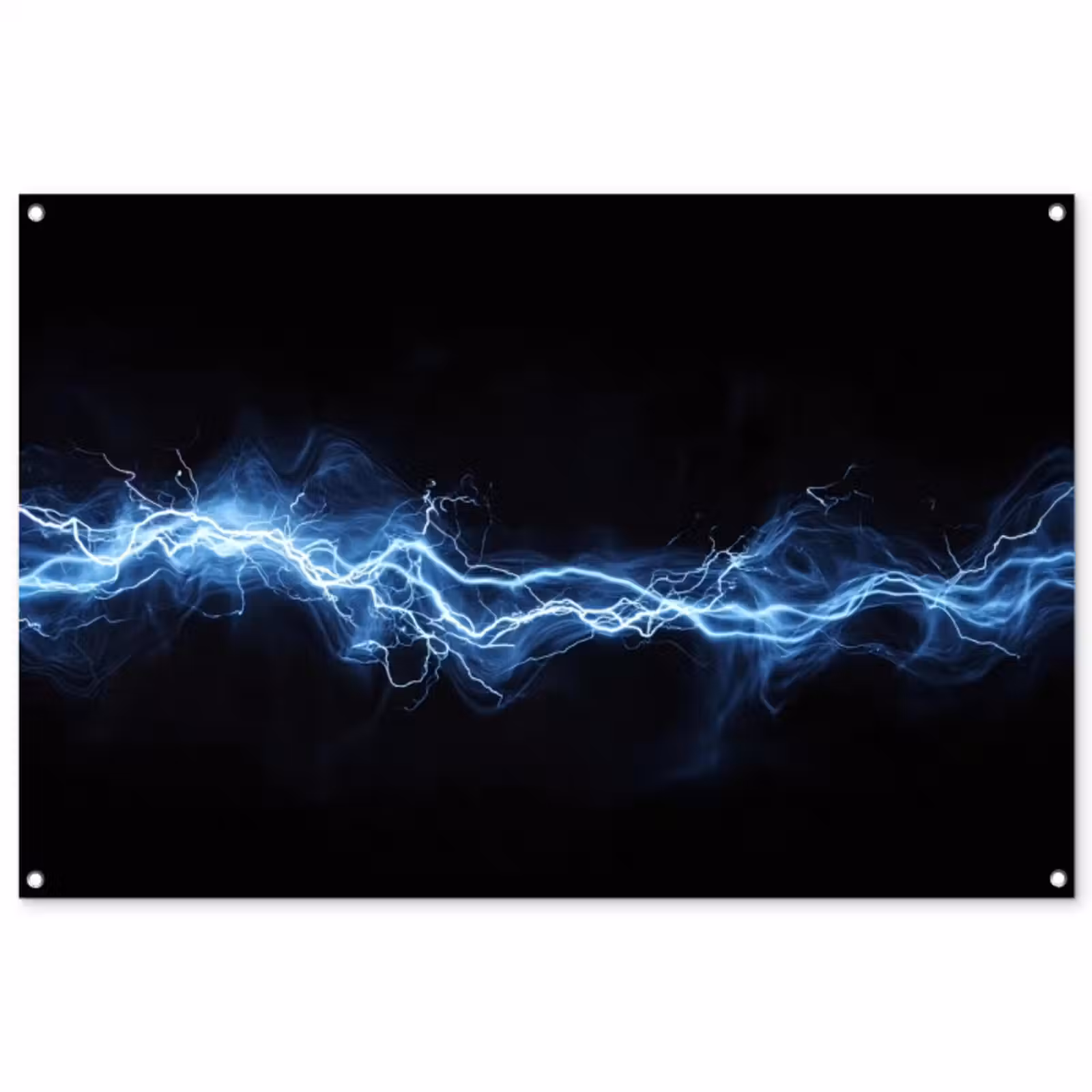 Tuinposter - Gaming - Bliksemflits - Blauw - Energie — 1
