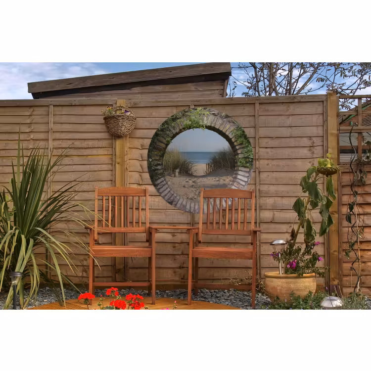 Tuinposter - Doorkijk - Strand - Duin - Zomer — 4