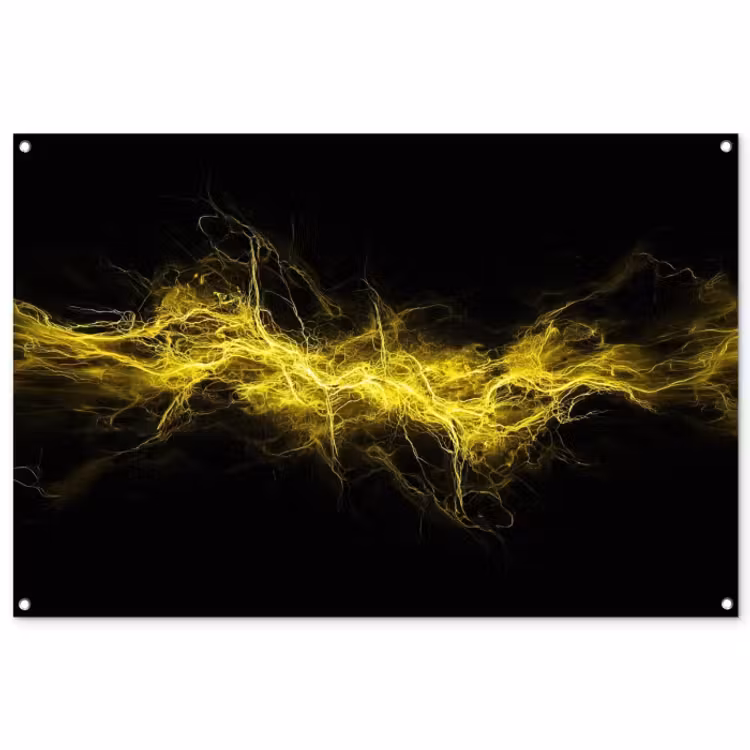 Tuinposter - Gaming - Elektriciteit - Geel - Energie — 1