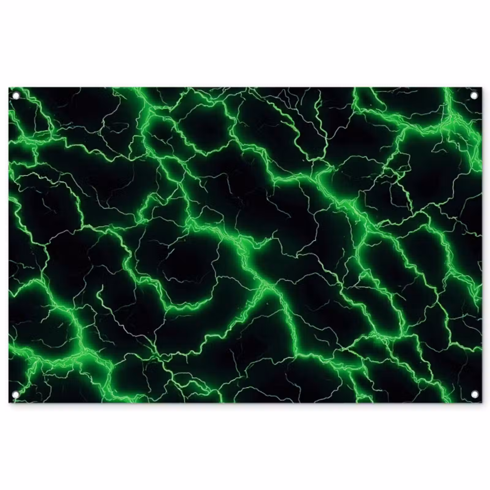 Tuinposter - Gaming - Bliksemflitsen - Groen - Energie — 1