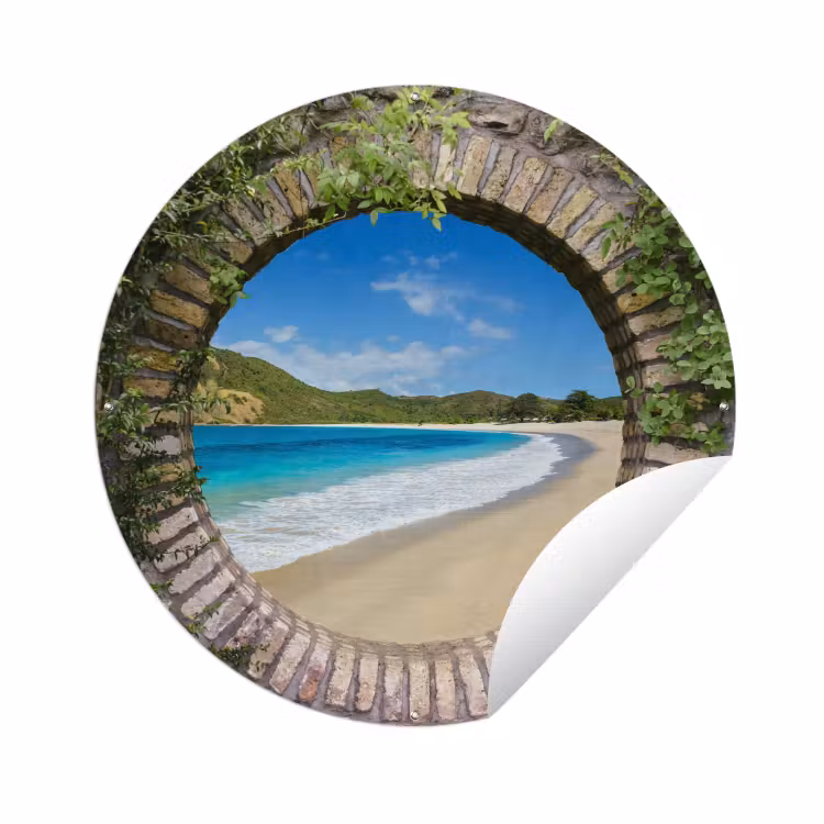 Tuinposter - Strand - Zee - Doorkijk — 1