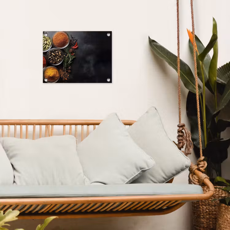 Tuinposter - Glazen - Bakjes - Blaadjes - Kruiden — 4
