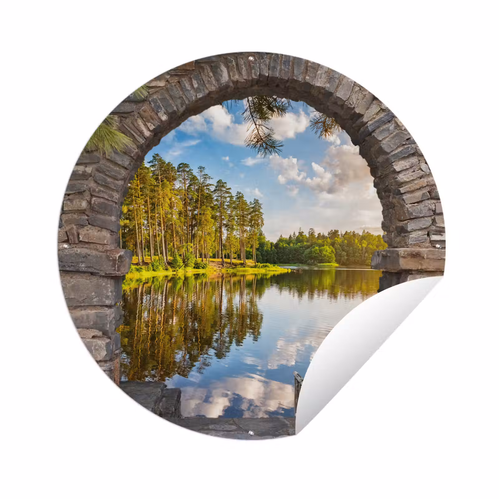 Tuinposter - Landschap - Doorkijk - Water — 1