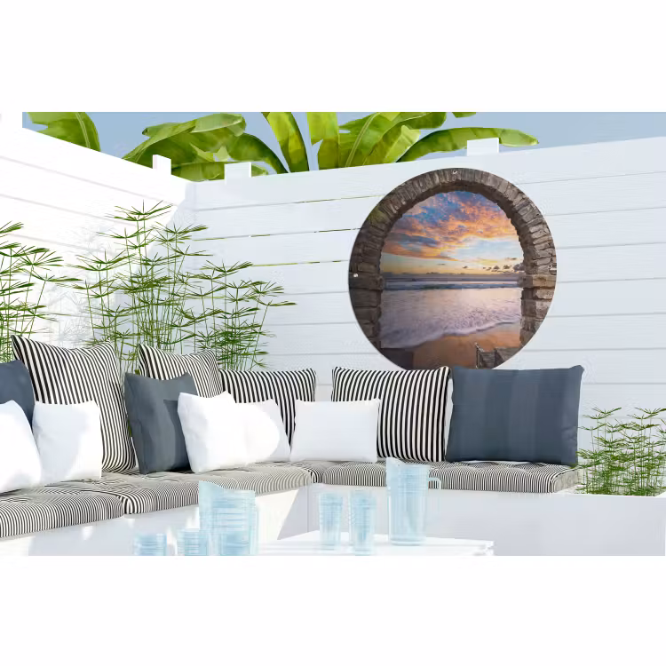 Tuinposter - Avond - Zee - Strand - Doorkijk — 3