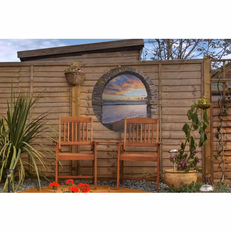 Tuinposter - Avond - Zee - Strand - Doorkijk — 4