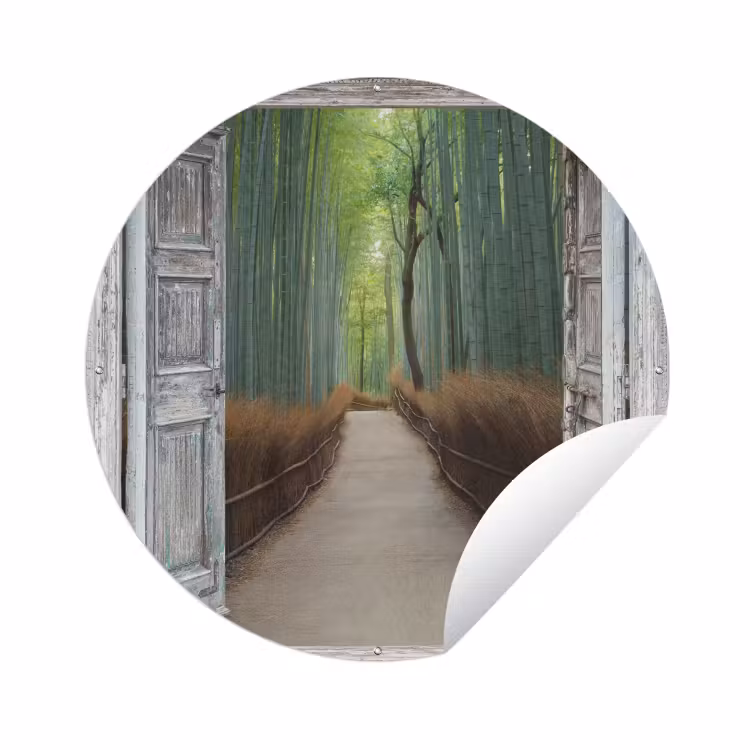 Tuinposter - Bamboe - Japan - Doorkijk - Bos — 1