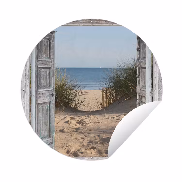 Tuinposter - Duin - Strand - Doorkijk - Zomer — 1