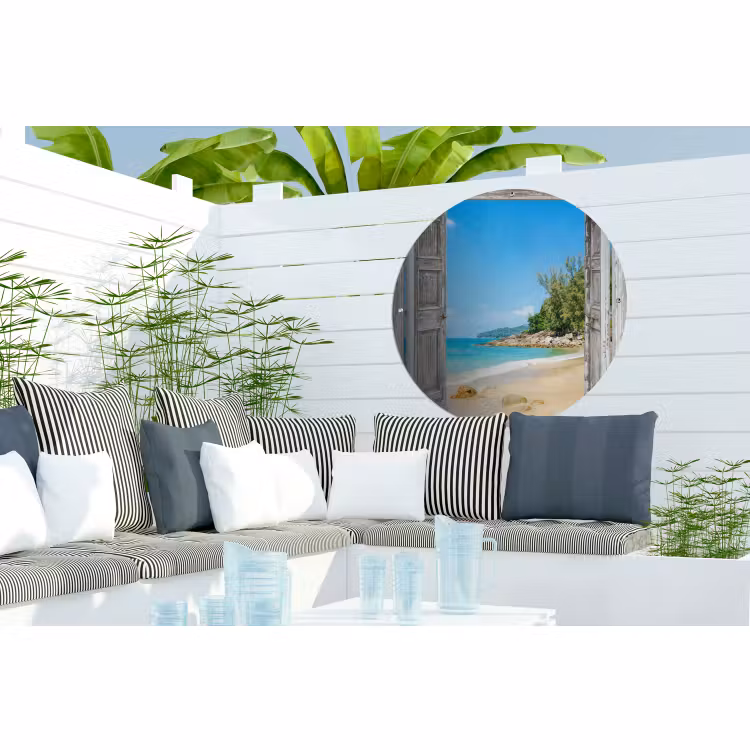 Tuinposter - Strand - Doorkijk - zomer - Tropisch — 3