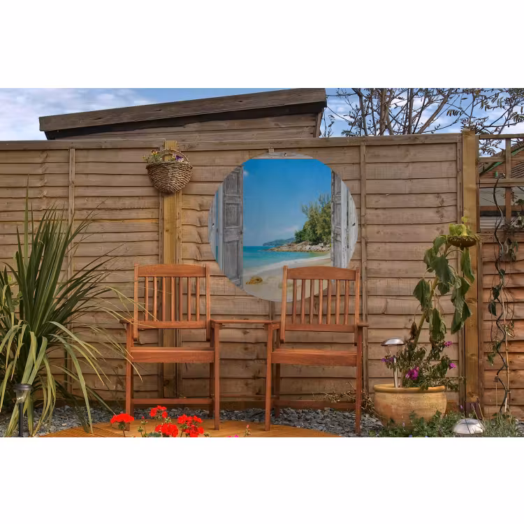 Tuinposter - Strand - Doorkijk - zomer - Tropisch — 4