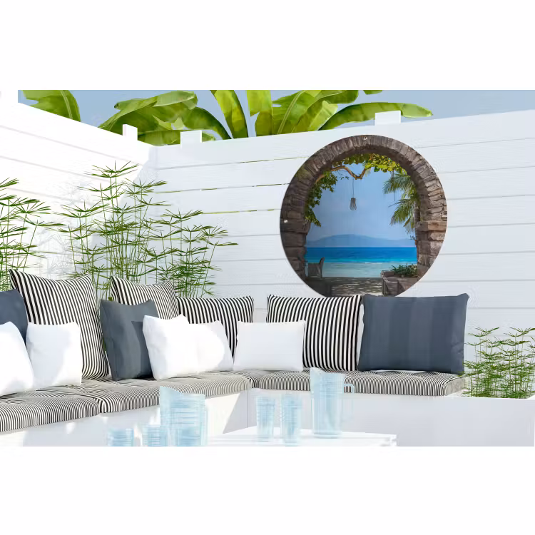 Tuinposter - Strand - Zee - Tropisch - Zomer - Doorkijk — 3